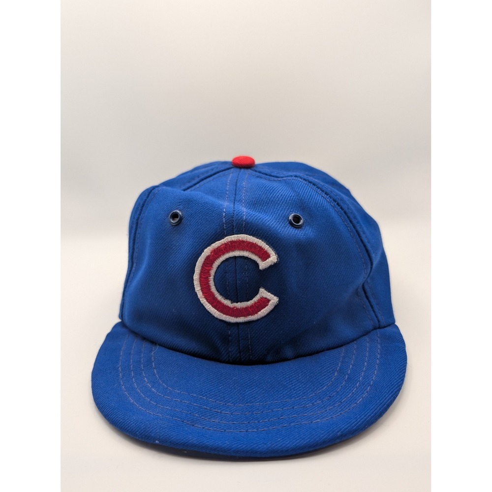 Annco Chicago Cubs Hat Kids Small Blue Good Vintage MLB Baseball Cap USA Made